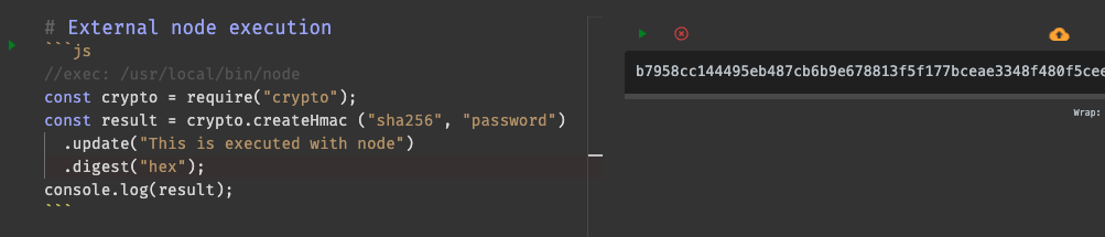 Node.js Execution